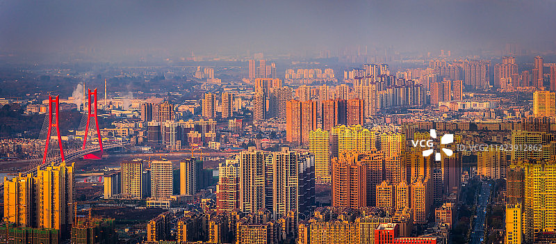 成都市金堂全景图片素材