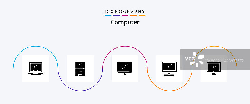 电脑字形5图标包，包括imac图片素材