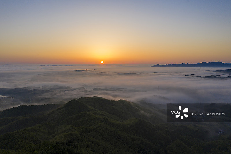 石佛山日出图片素材