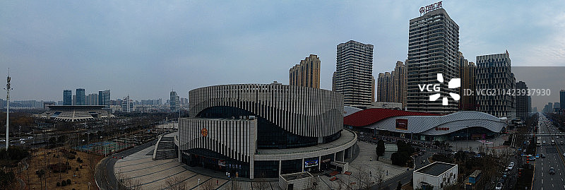 安阳 文化广场 博物馆 中华路 图书馆 万达广场 文峰区 鹏睿国际图片素材