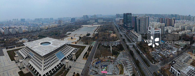 安阳 文化广场 博物馆 中华路 图书馆 万达广场 文峰区 鹏睿国际图片素材