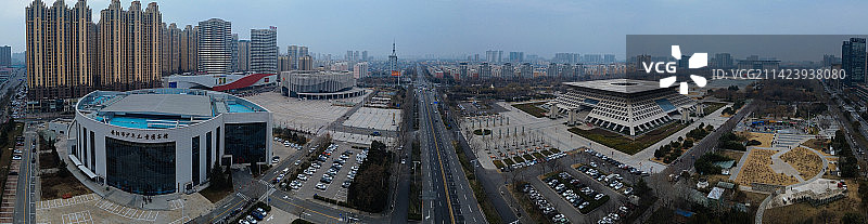 安阳 文化广场 博物馆 中华路 图书馆 万达广场 文峰区 鹏睿国际图片素材