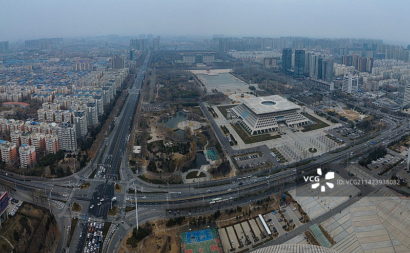 安阳 文化广场 博物馆 中华路 图书馆 万达广场 文峰区 鹏睿国际图片素材