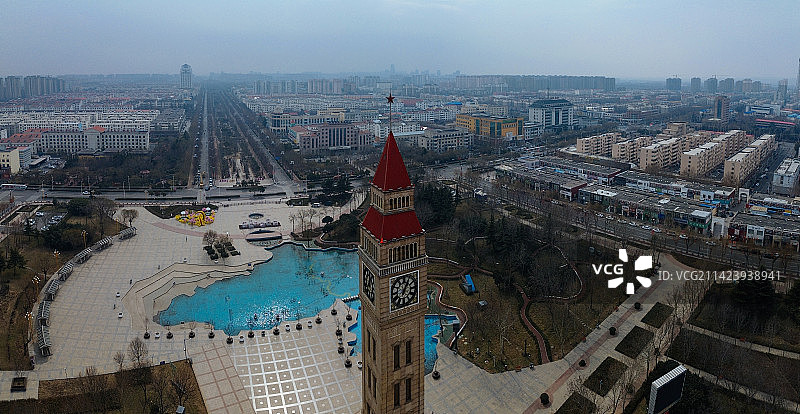 鹤壁 新世纪广场 淇滨区 淇滨大道 九州路图片素材