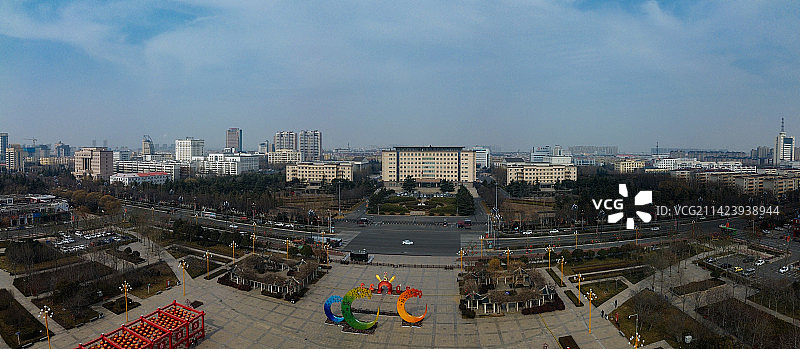 鹤壁 新世纪广场 淇滨区 淇滨大道 九州路图片素材