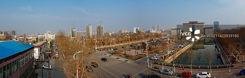 卫辉市 卫州湖 卫州路 比干大道 建设路图片素材