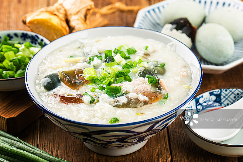 皮蛋瘦肉粥图片素材