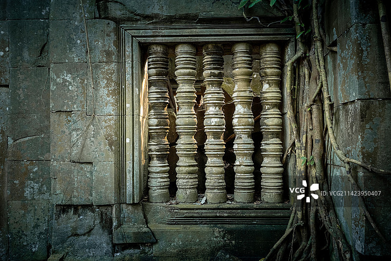 柬埔寨暹粒吴哥窟崩密列遗址Beng Mealea图片素材