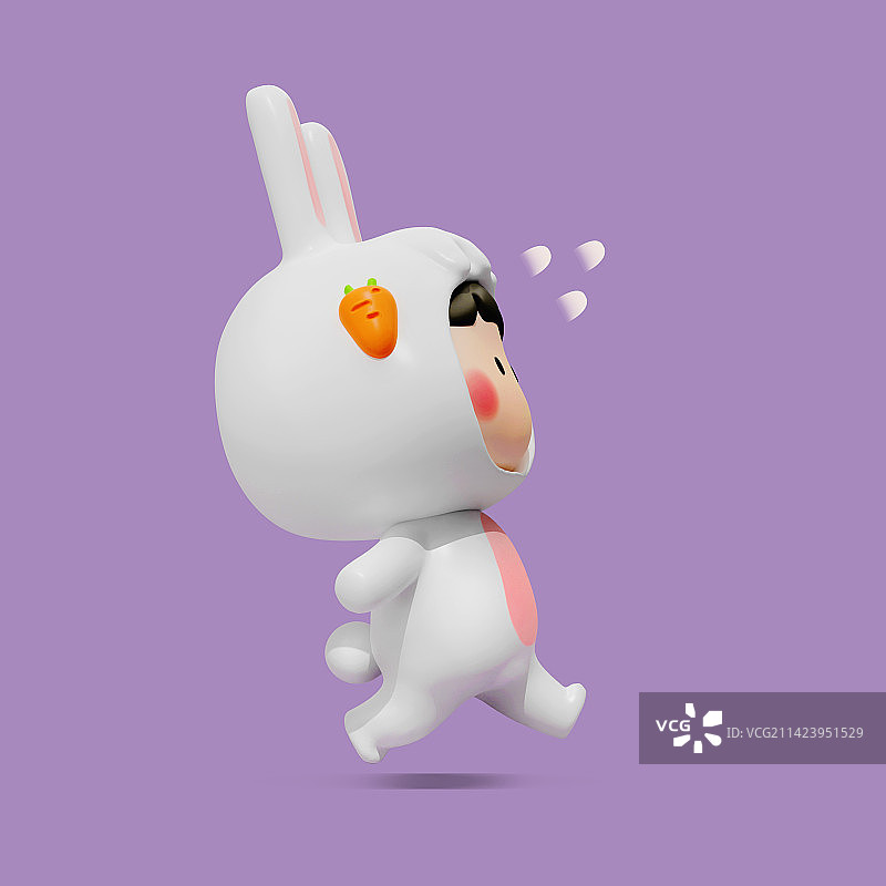 3D图像，新年兔年人物2023图片素材