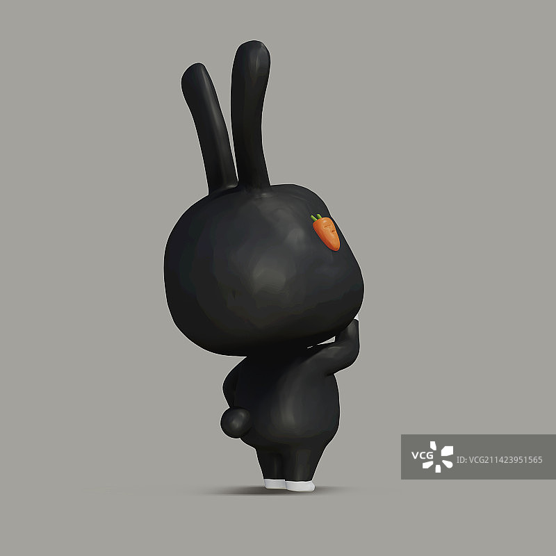 3D兔年新年吉祥物图片素材