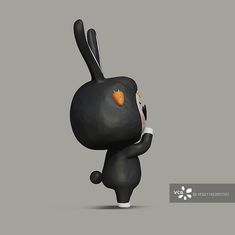 3D兔年新年吉祥物图片素材