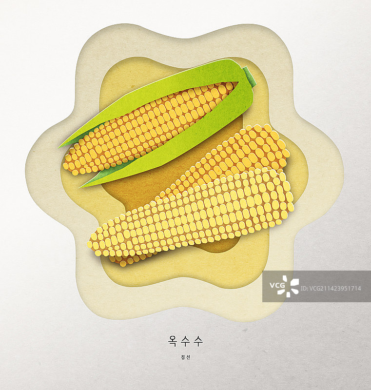 旌善郡玉米纪念品纸艺图片素材