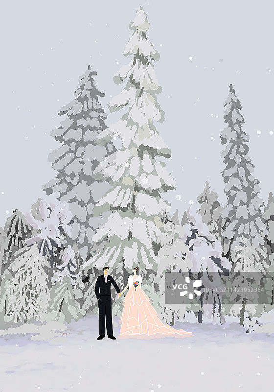 结婚婚纱风景图片素材