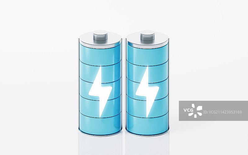电池与电力能源3D渲染图片素材
