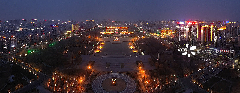 安阳 文化广场 博物馆 中华路 图书馆 万达广场 文峰区 鹏睿国际图片素材