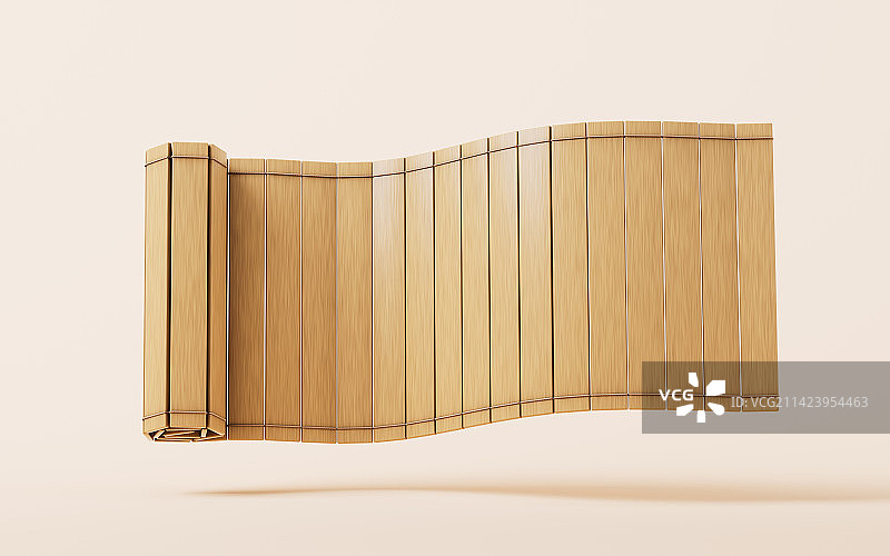 中国古风竹简书籍3D渲染图片素材