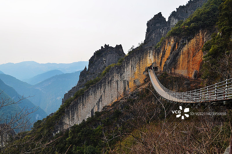 武陵山大裂谷随拍图片素材