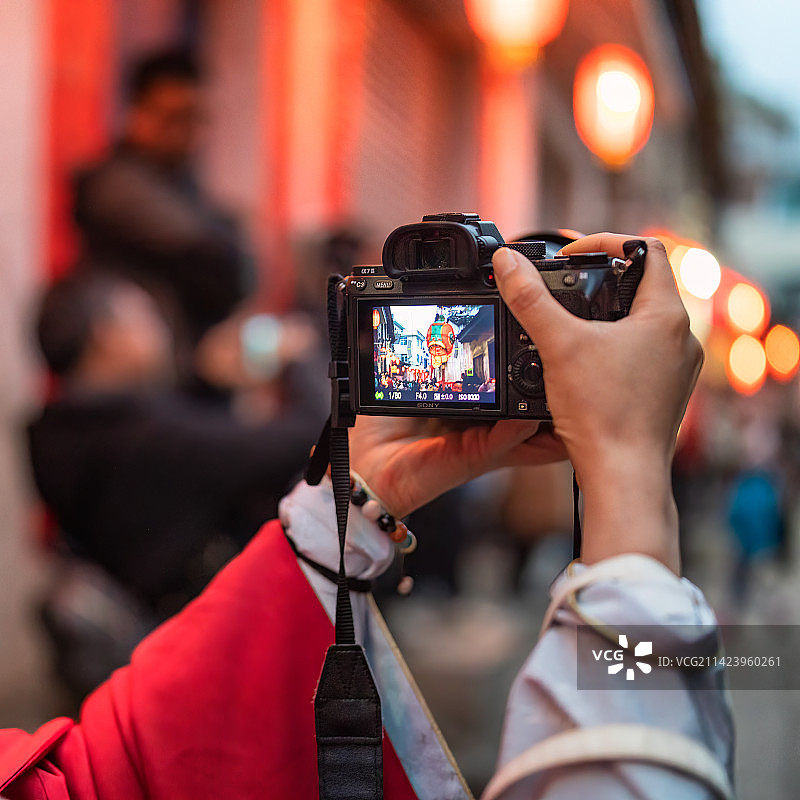 镜头里的鱼灯图片素材