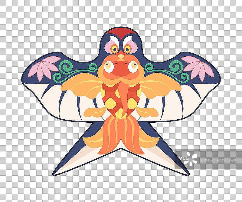 燕子金鱼风筝图片素材