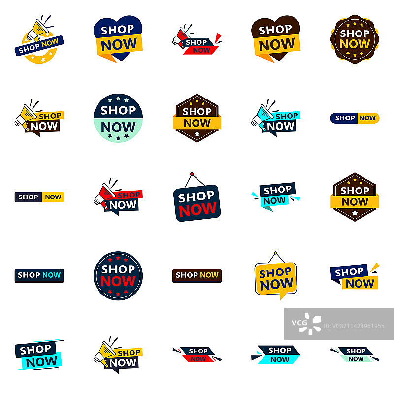 25个动态立即购买促销banner图片素材