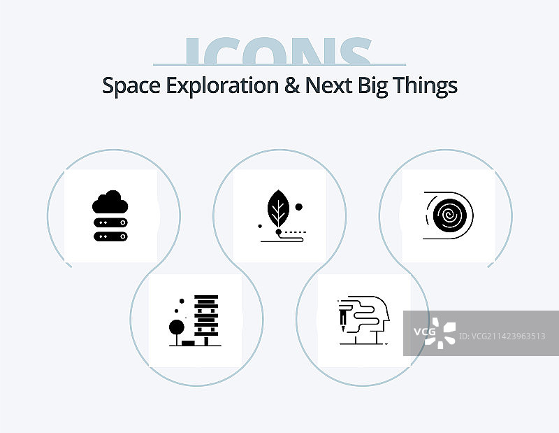 太空探索和未来大事符号图标图片素材