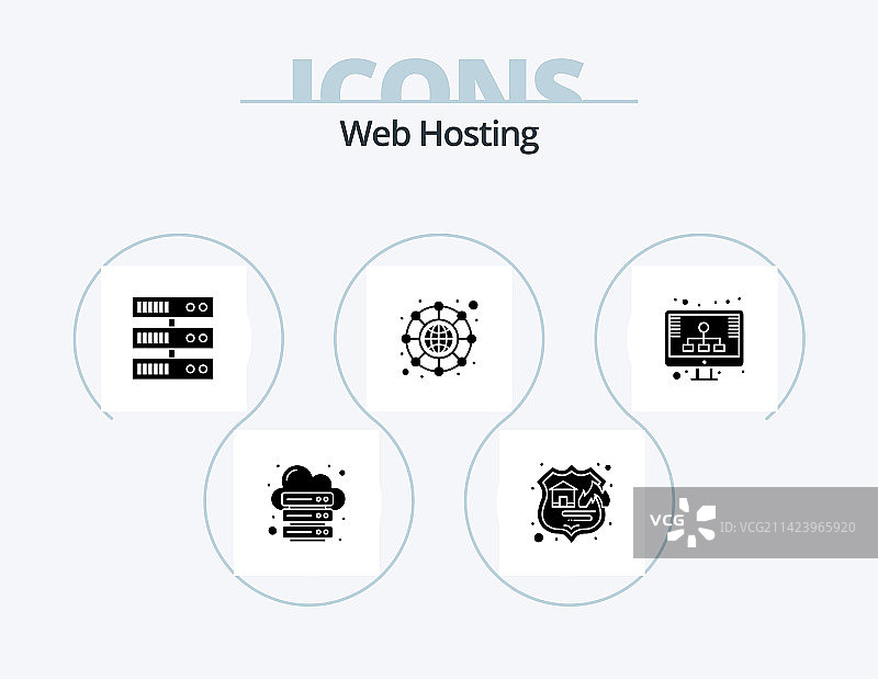 字形网页托管图标包5图标设计托管图片素材