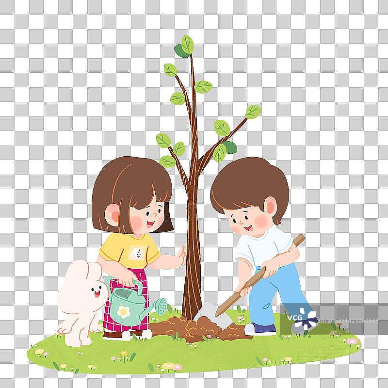 植树节图片素材