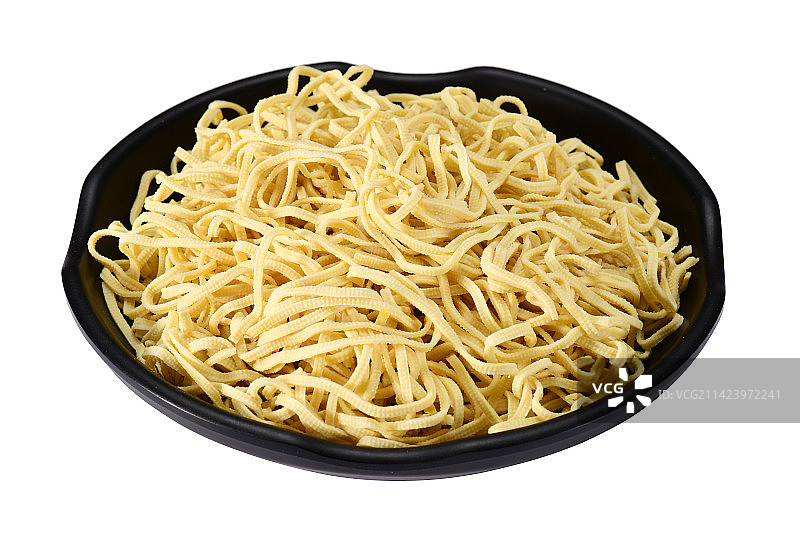 白色背景的一盘豆腐丝图片素材