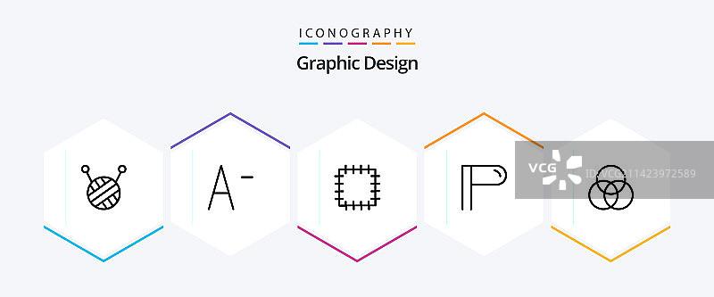 设计25线性图标包，包含交叉点图片素材