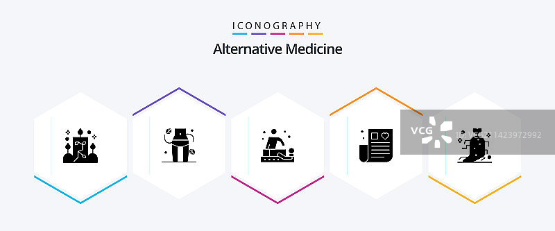 替代医学25个标志图标包图片素材