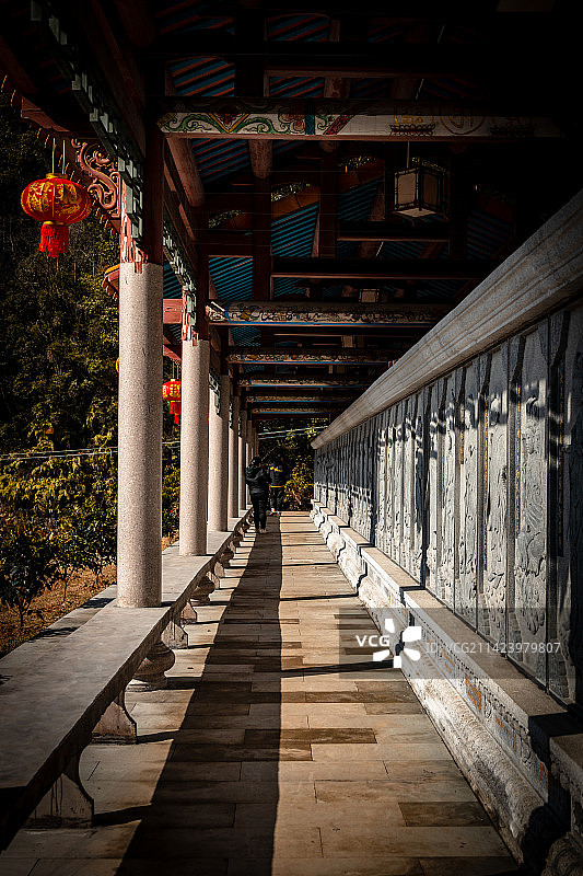 中国广东省梅州市梅县区畲江镇径义村莲花寺图片素材