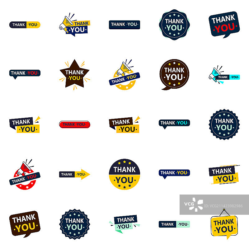 感谢观众的25种通用设计图片素材