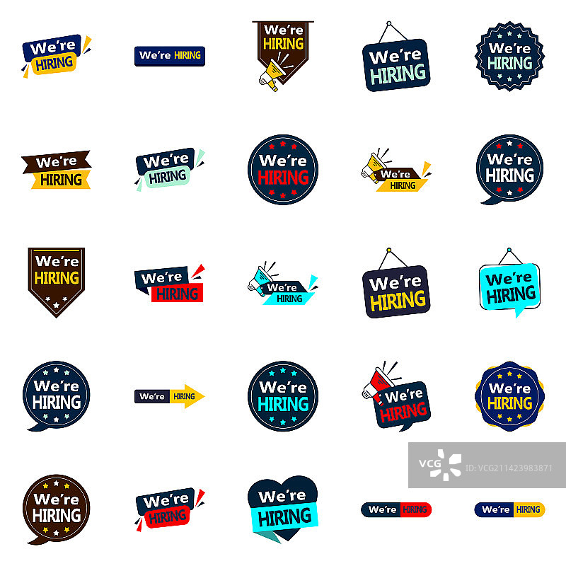 25个专业招聘设计图片素材