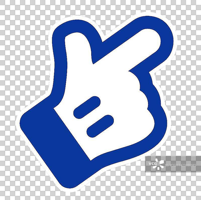 卡通手部贴纸图片素材