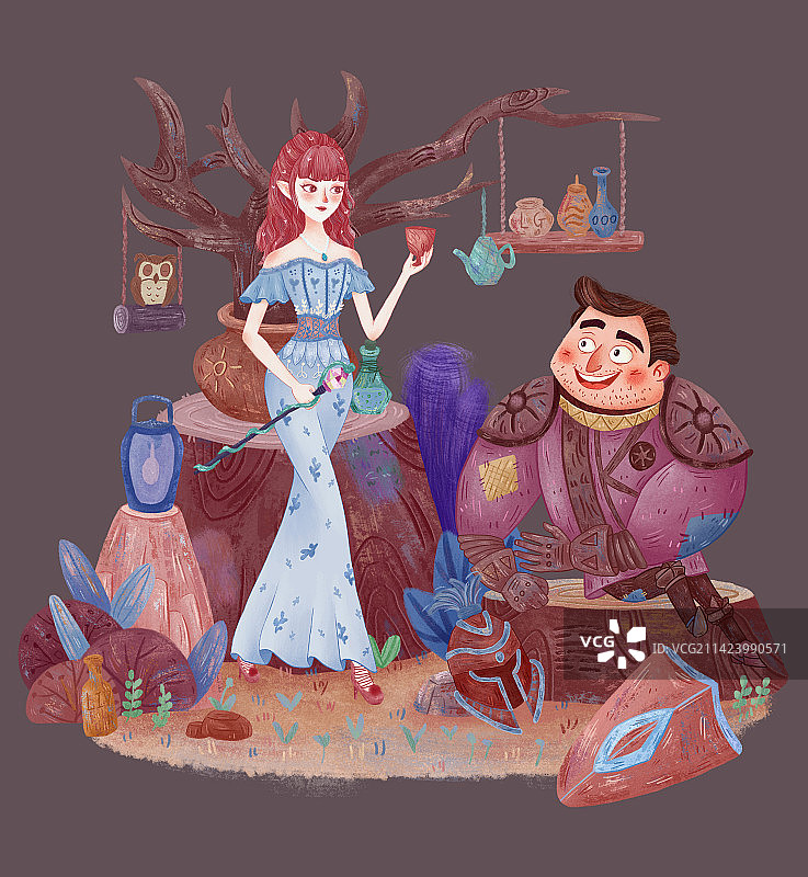 人物小场景插画绘本图片素材