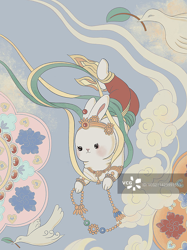 敦煌兔子02图片素材