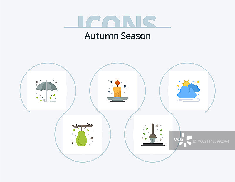 秋季扁平图标包5图标设计秋季活动图片素材