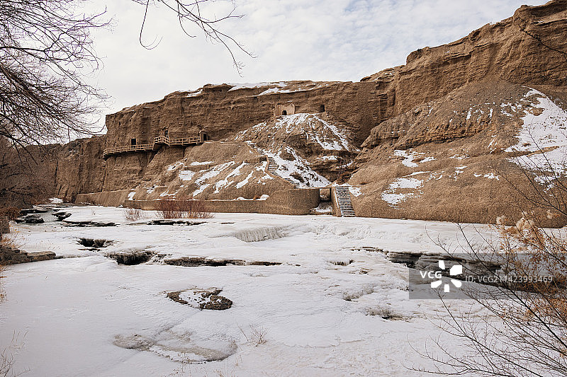 甘肃瓜洲榆林窟图片素材