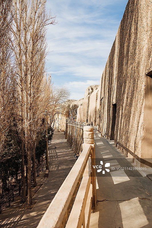 甘肃敦煌西千佛洞图片素材