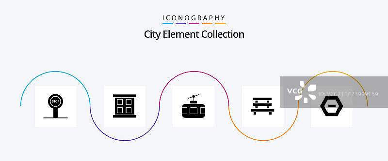 城市元素字形5图标包图片素材
