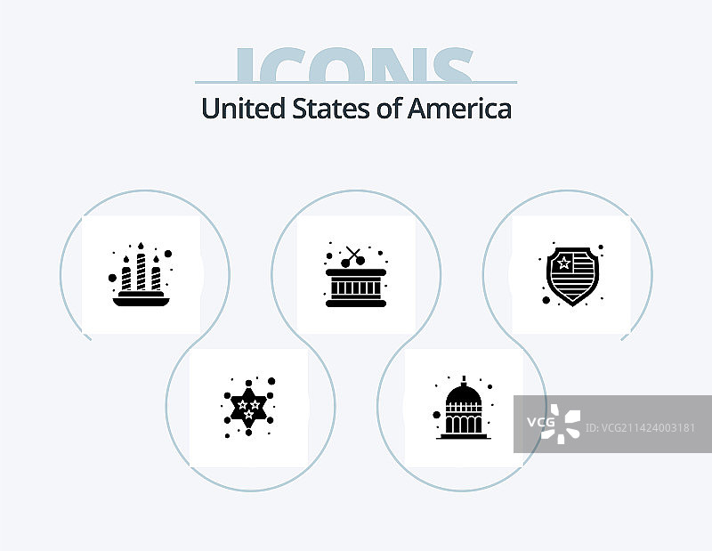 美国标志图标包5图标设计保护图片素材