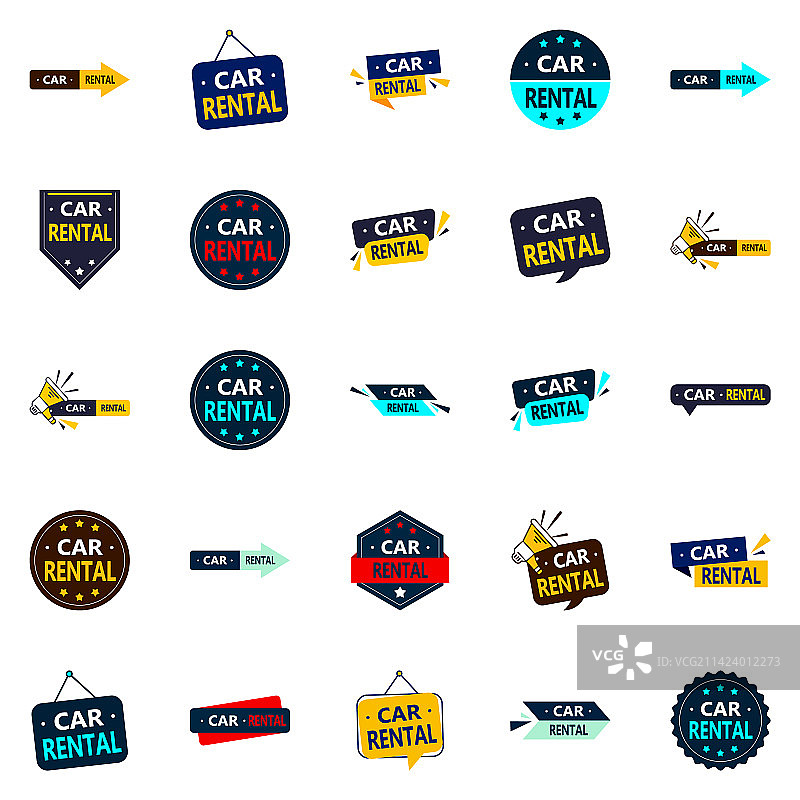 汽车租赁：25个创新设计图片素材
