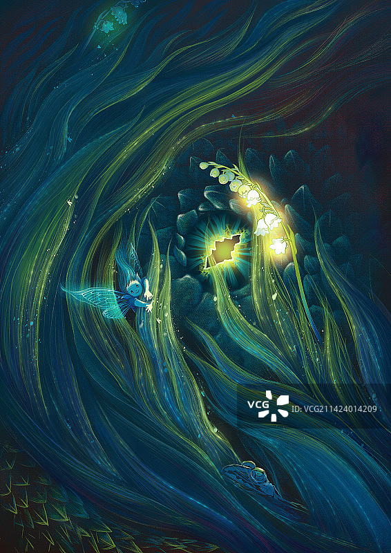 夏日铃兰龙吟印精灵图片素材