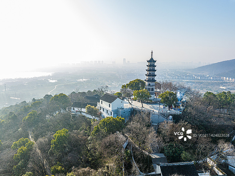 苏州上方山国家森林公园风光图片素材