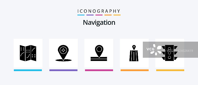 包含规则的导航标志5图标包图片素材