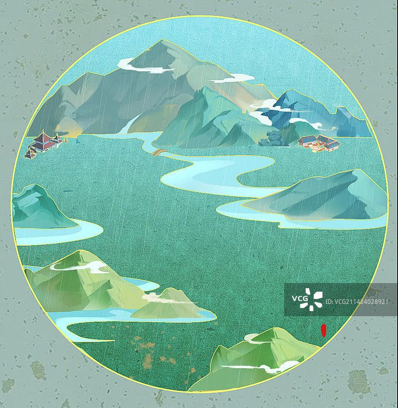 清明山水图片素材