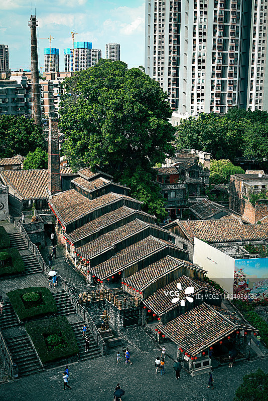 广东佛山南风古灶建筑图片素材