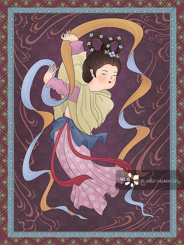 飞天仕女图图片素材