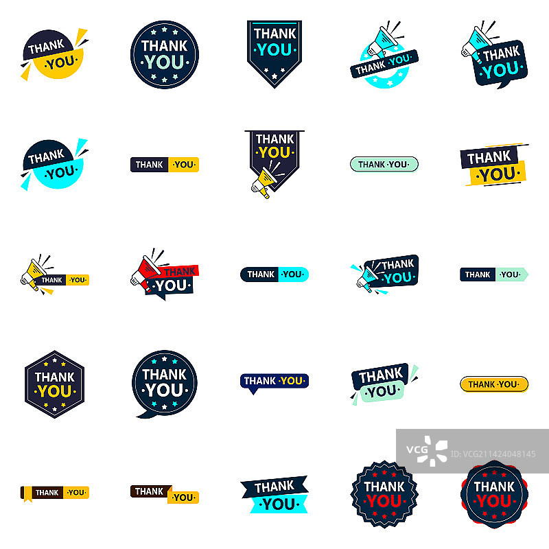 个性化定制感谢25款独特设计图片素材