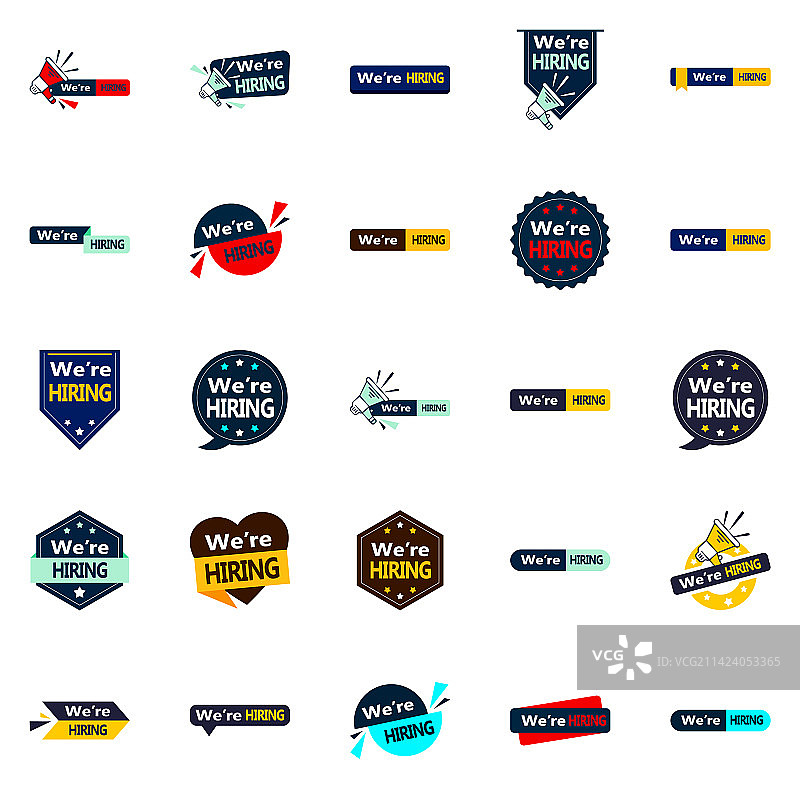 25个招聘元素，推广您的工作图片素材